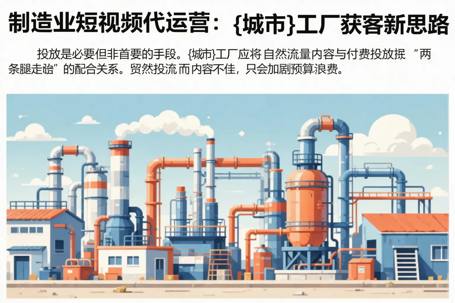 制造业短视频代运营：淮北工厂获客新思路