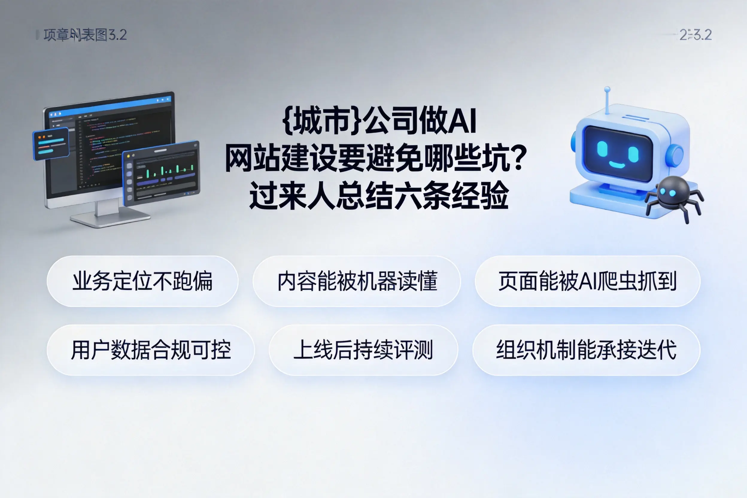 淮北公司做AI网站建设要避免哪些坑？过来人总结六条经验