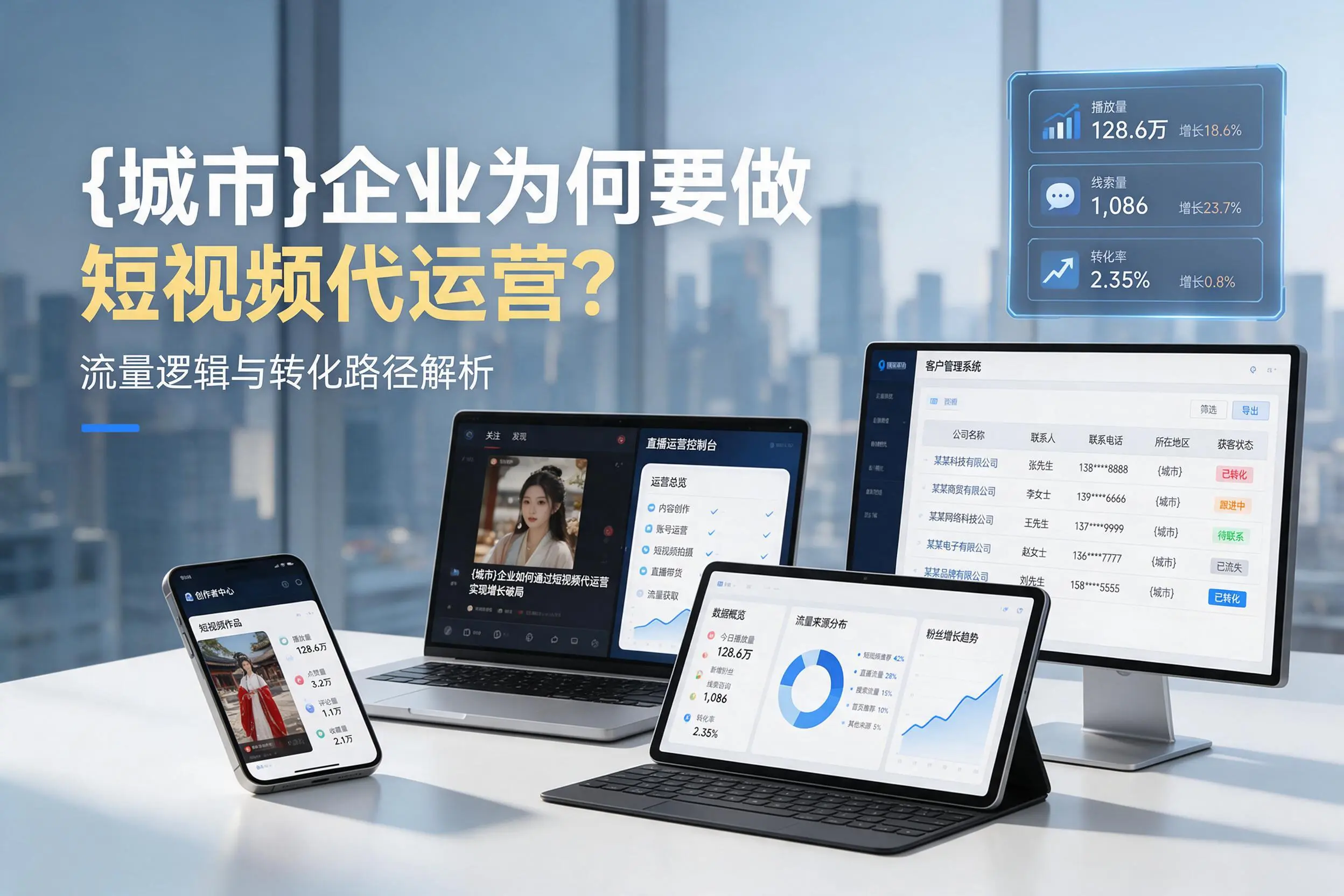 淮北企业为何要做短视频代运营?流量逻辑与转化路径解析