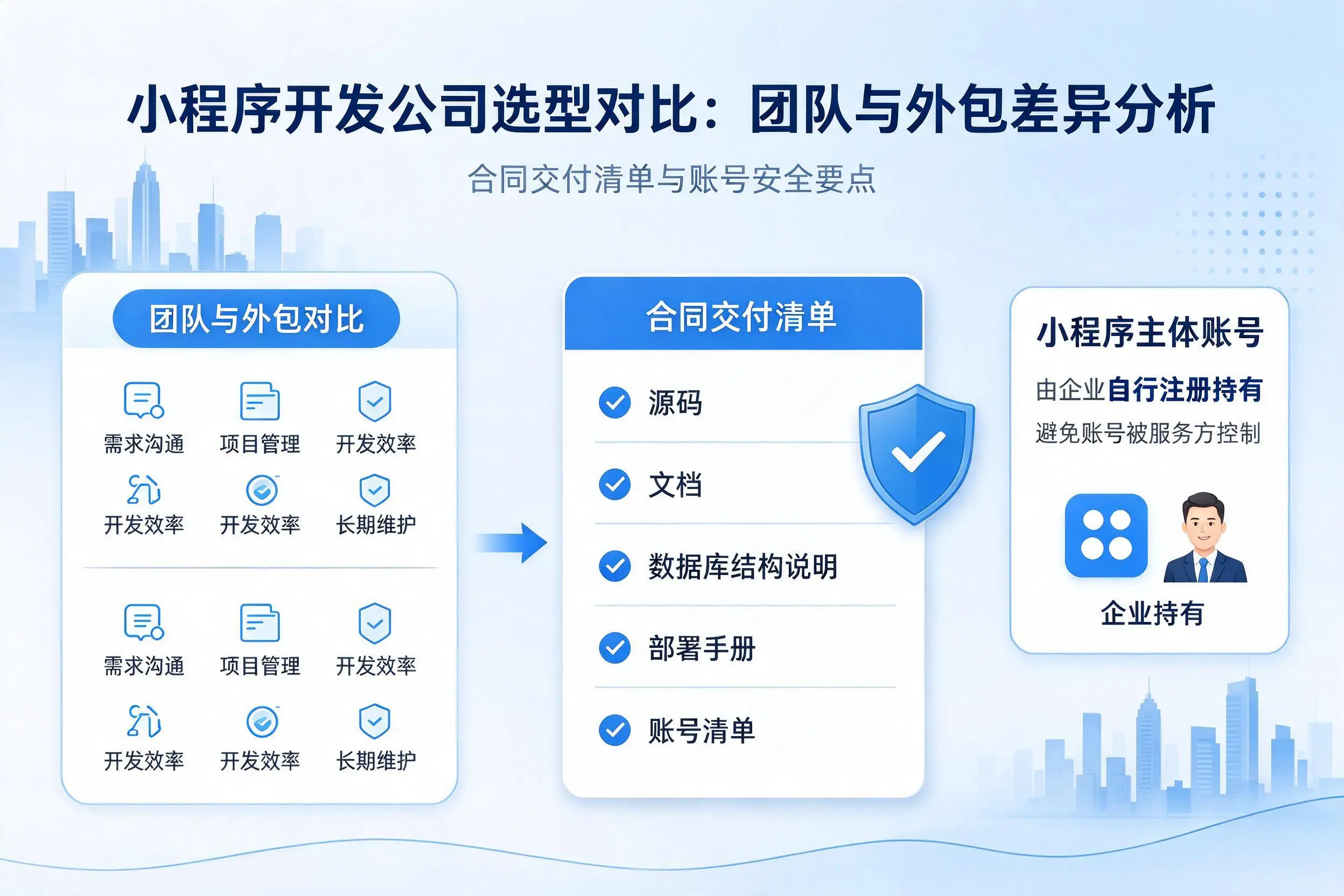 淮北小程序开发公司选型对比：团队与外包差异分析