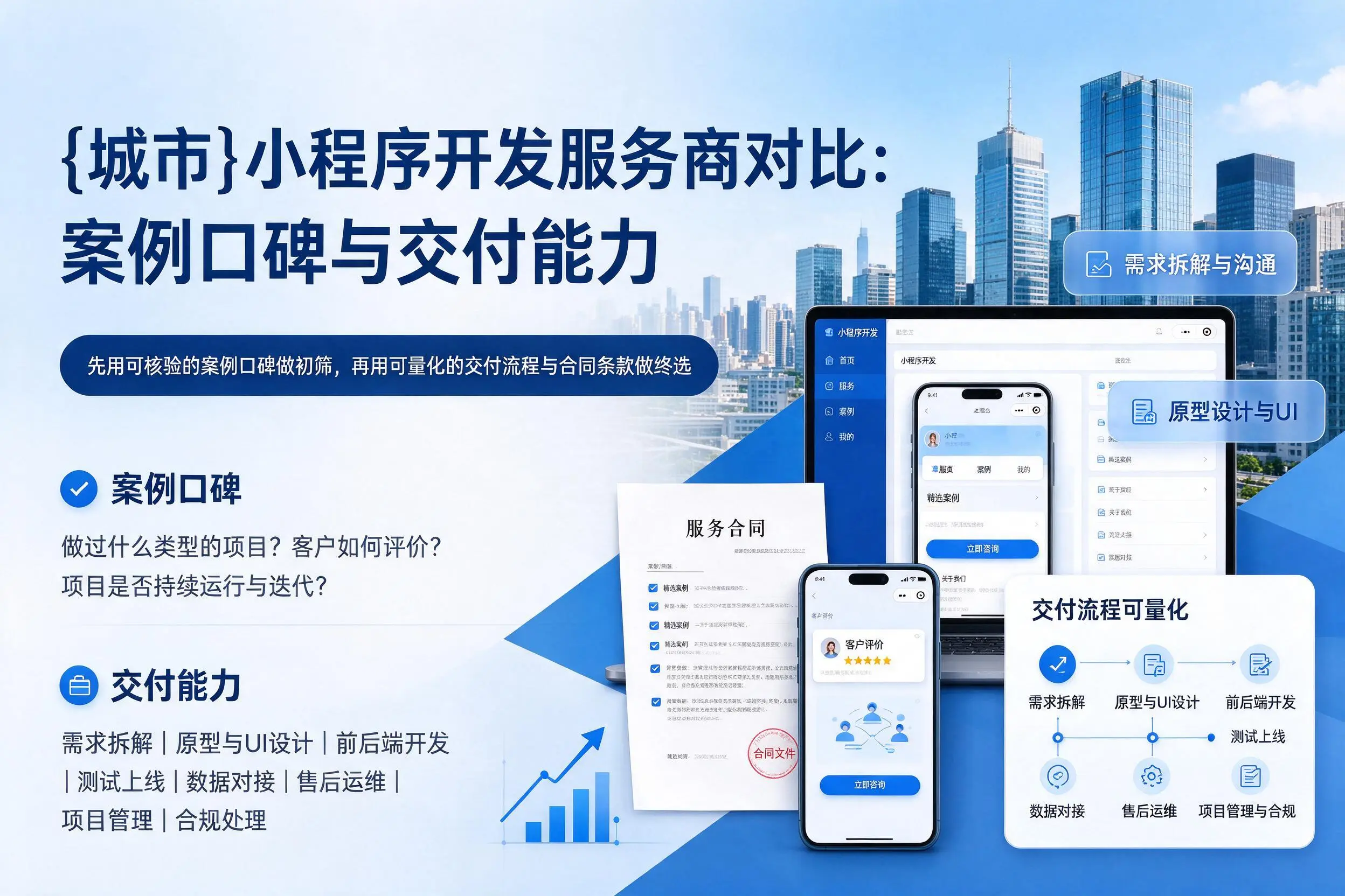 淮北小程序开发服务商对比：案例口碑与交付能力