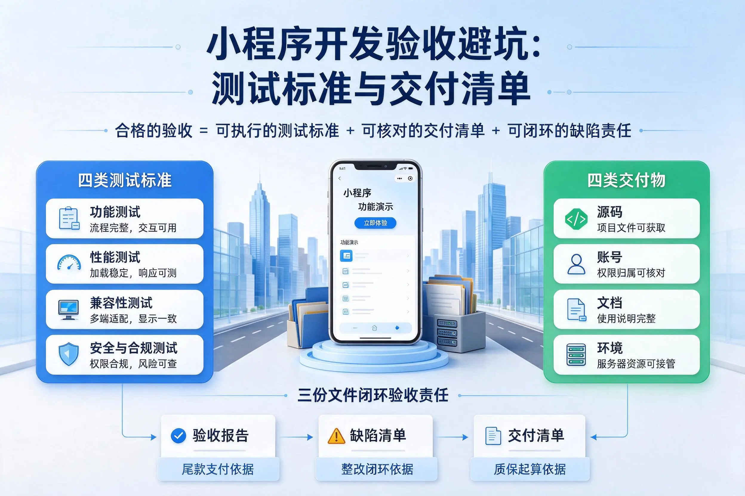 淮北小程序开发验收避坑:测试标准与交付清单