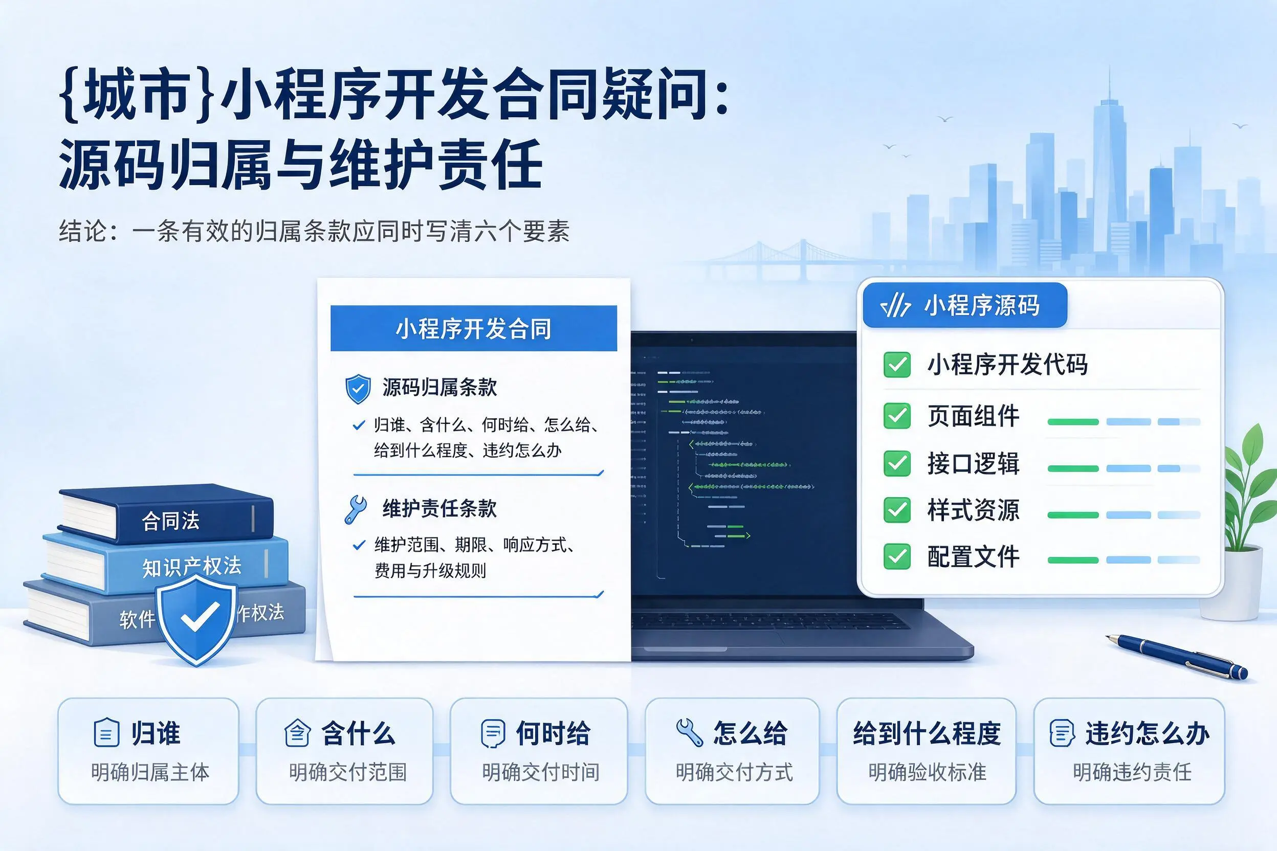淮北小程序开发合同疑问：源码归属与维护责任
