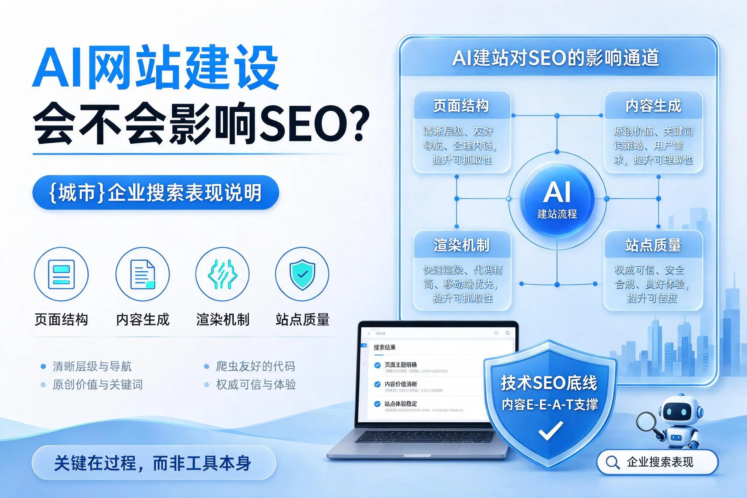 AI网站建设会不会影响SEO?淮北企业搜索表现说明