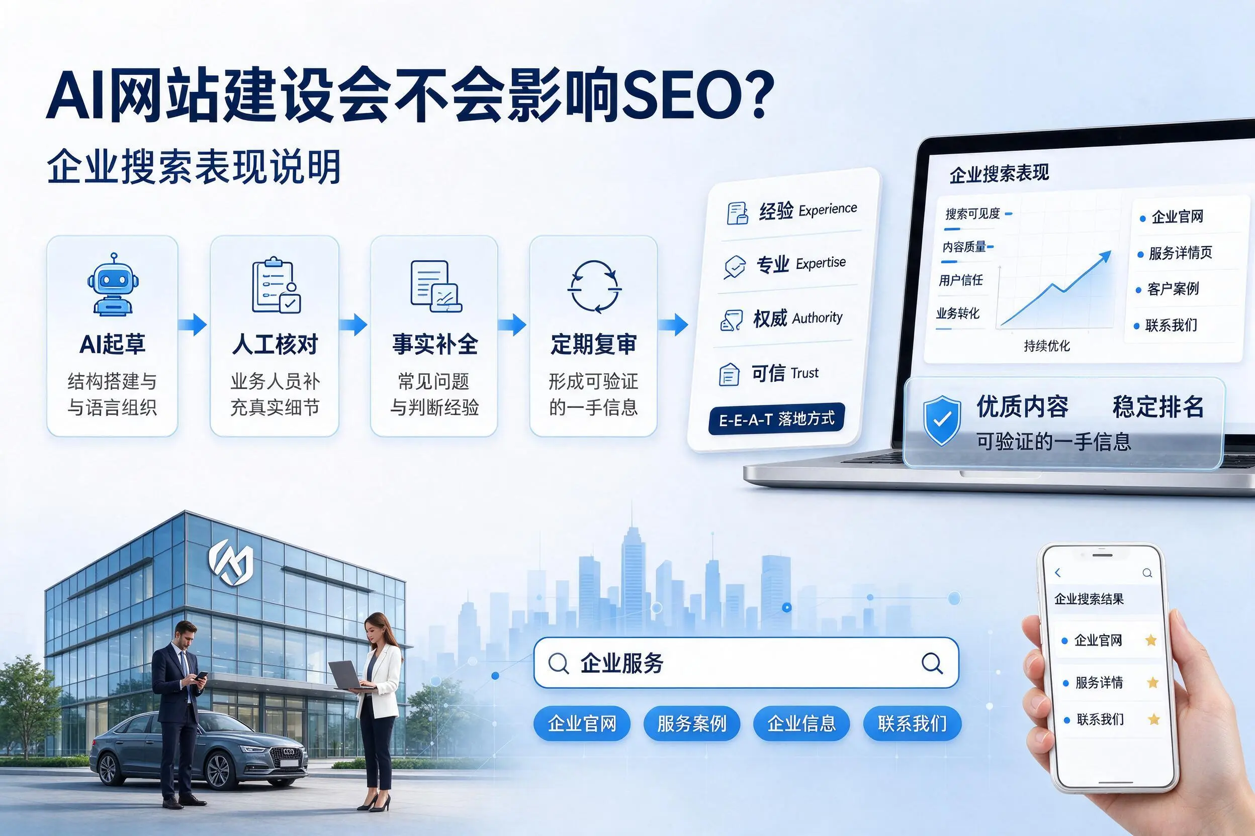 AI网站建设会不会影响SEO?淮北企业搜索表现说明
