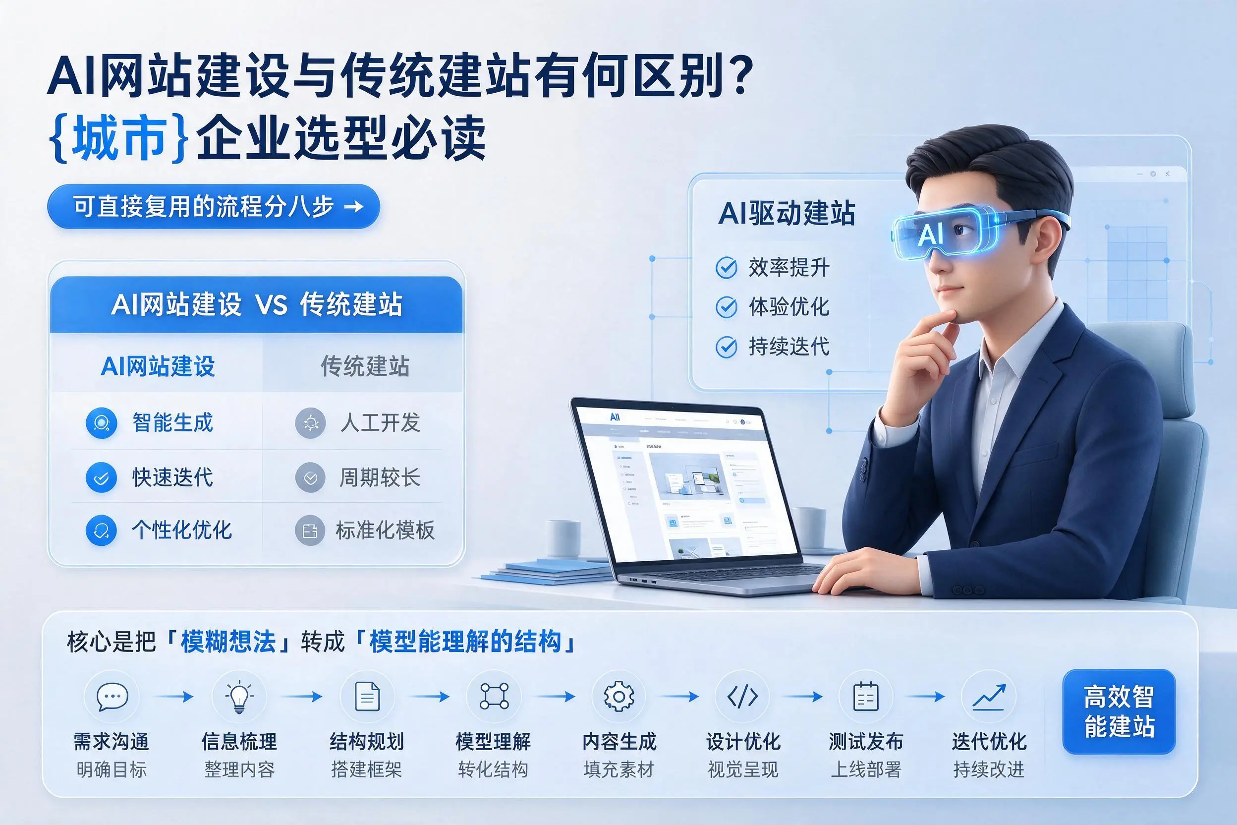 AI网站建设与传统建站有何区别？淮北企业选型必读