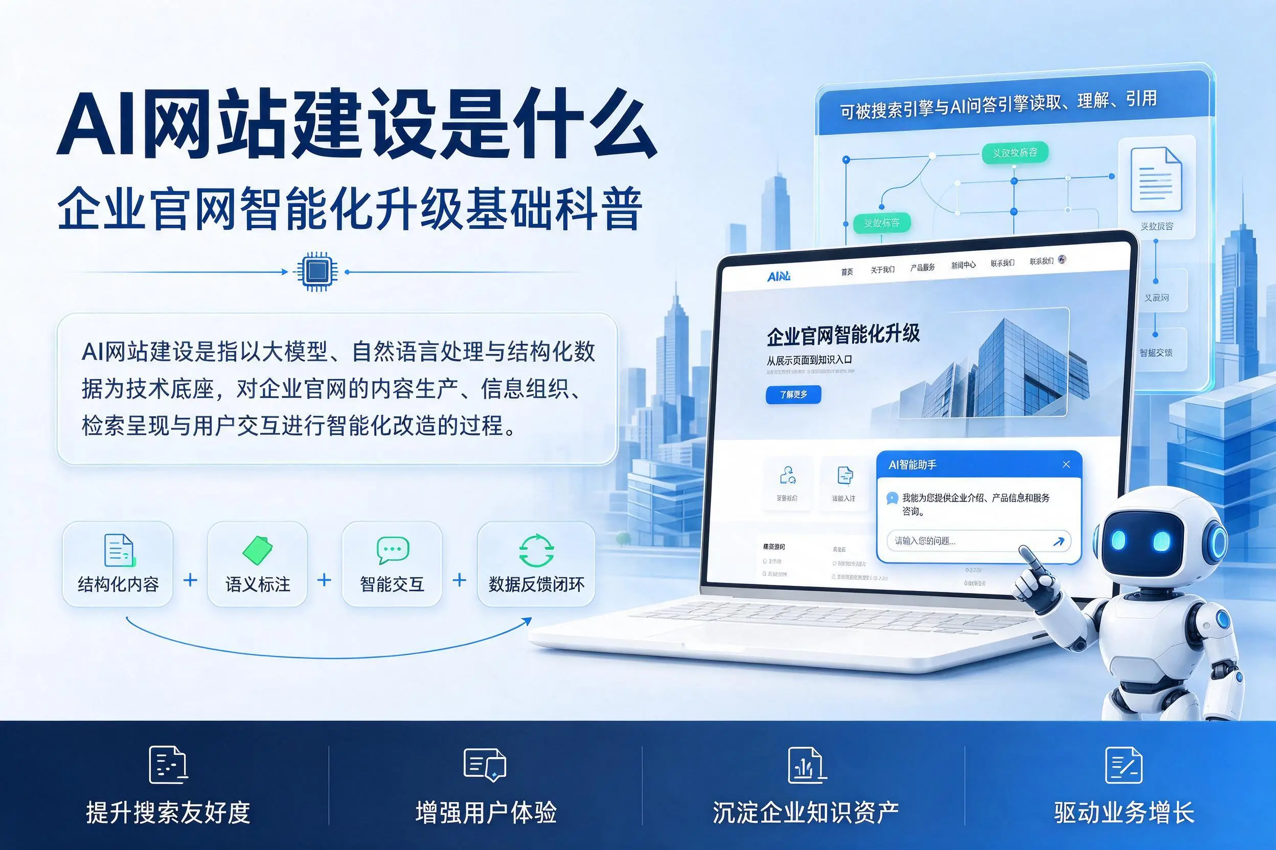 AI网站建设是什么：淮北企业官网智能化升级基础科普