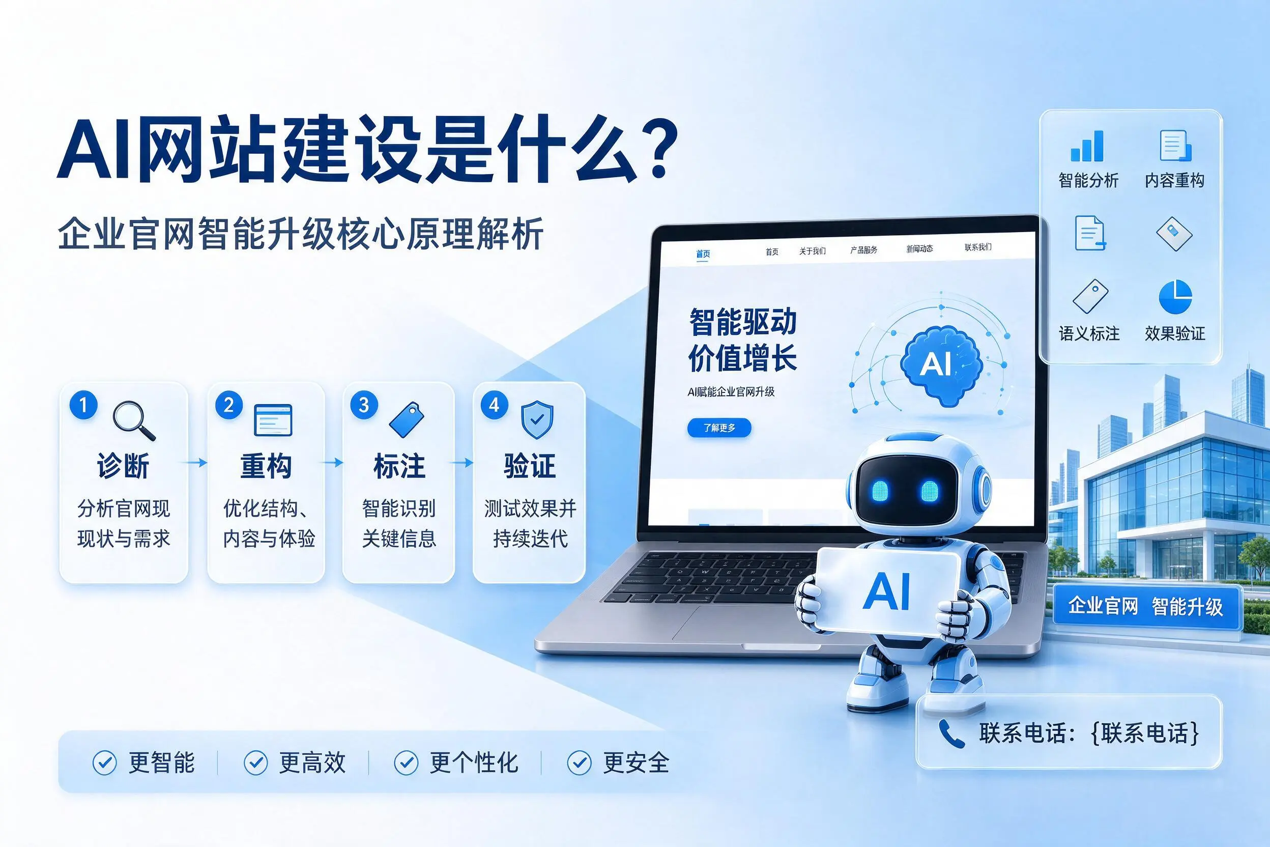 AI网站建设是什么?淮北企业官网智能升级核心原理解析
