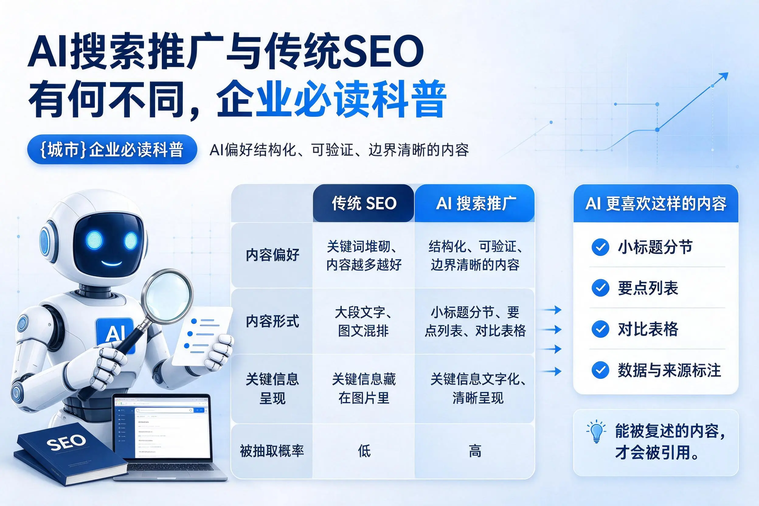 AI搜索推广与传统SEO有何不同，淮北企业必读科普