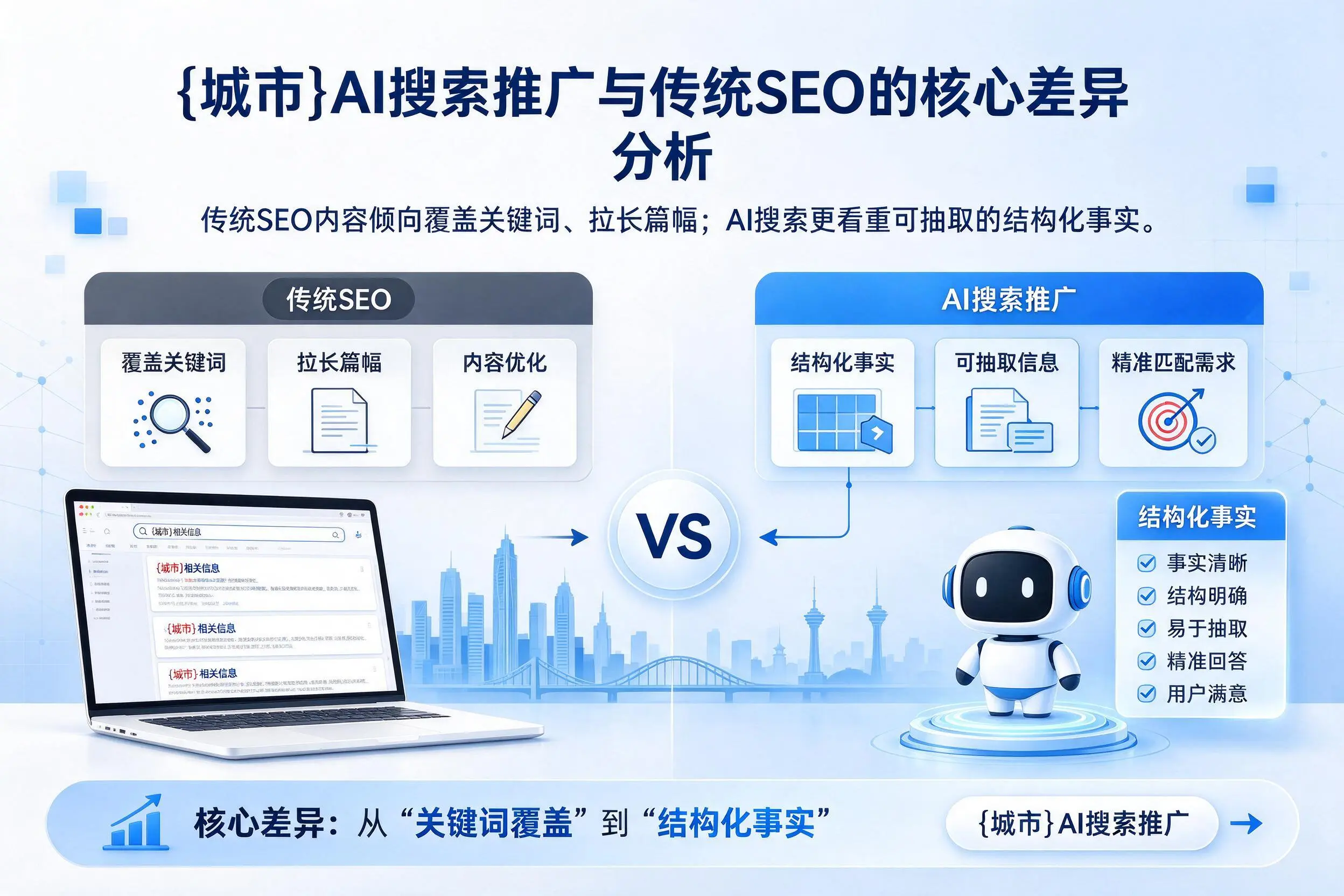 淮北AI搜索推广与传统SEO的核心差异分析